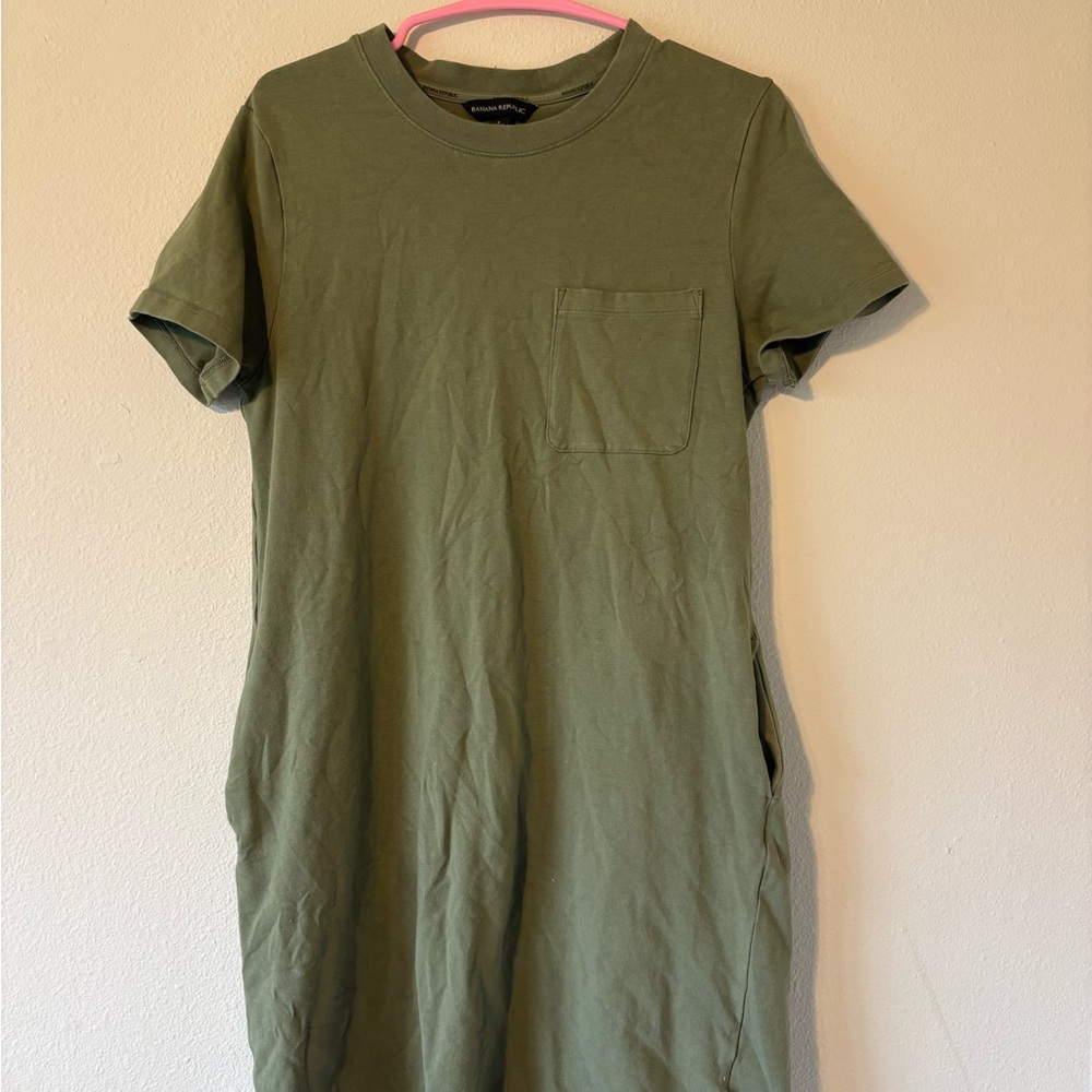 Banana Republic Sage Green Midi Dress